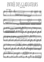 Téléchargez l'arrangement pour piano de la partition de musique-de-cirque-entree-des-gladiateurs en PDF